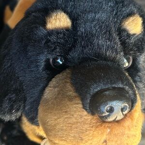 Plush Rottweiler Dog Toy – Soft Puppy Plush